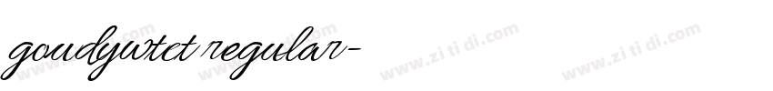 goudywtct regular字体转换 goudywtct regular字体转换